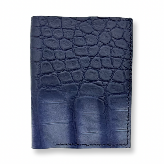 Porte carte croco noir et gris